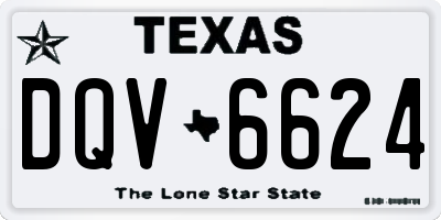 TX license plate DQV6624