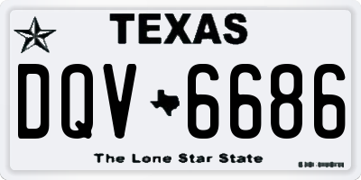 TX license plate DQV6686