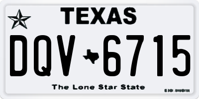 TX license plate DQV6715
