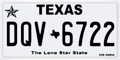 TX license plate DQV6722