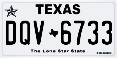 TX license plate DQV6733