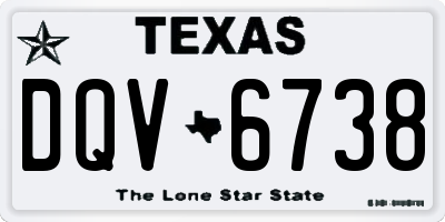 TX license plate DQV6738