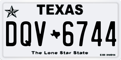 TX license plate DQV6744