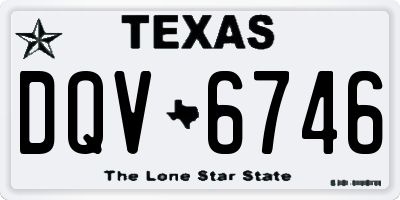 TX license plate DQV6746