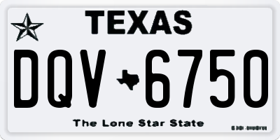 TX license plate DQV6750
