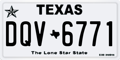 TX license plate DQV6771