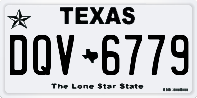 TX license plate DQV6779
