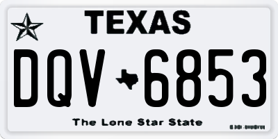 TX license plate DQV6853