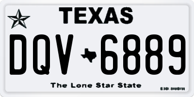 TX license plate DQV6889