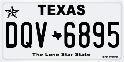 TX license plate DQV6895