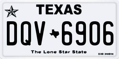 TX license plate DQV6906