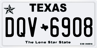 TX license plate DQV6908