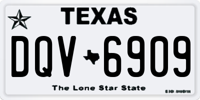 TX license plate DQV6909