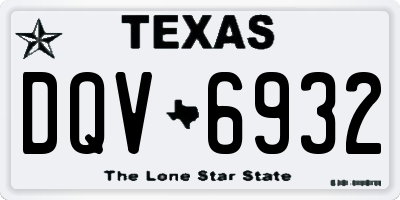 TX license plate DQV6932