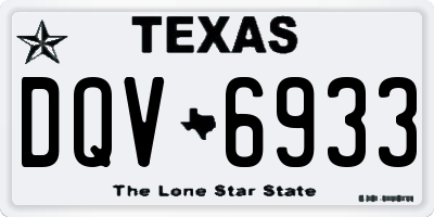 TX license plate DQV6933