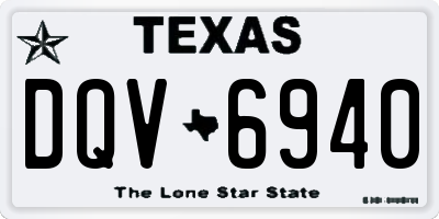 TX license plate DQV6940