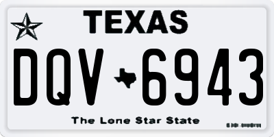 TX license plate DQV6943