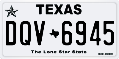 TX license plate DQV6945