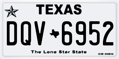 TX license plate DQV6952