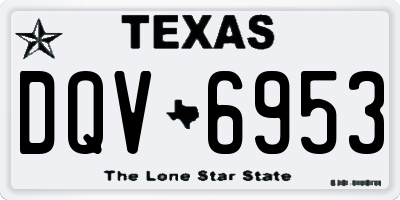 TX license plate DQV6953