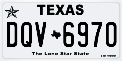 TX license plate DQV6970