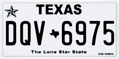 TX license plate DQV6975