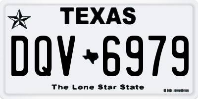 TX license plate DQV6979