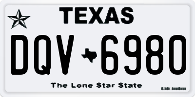 TX license plate DQV6980