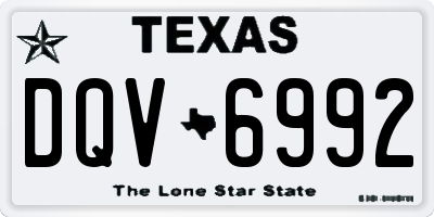 TX license plate DQV6992