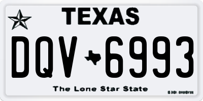 TX license plate DQV6993