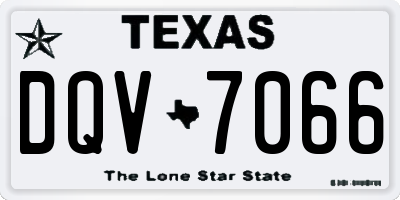 TX license plate DQV7066