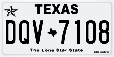 TX license plate DQV7108