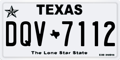 TX license plate DQV7112