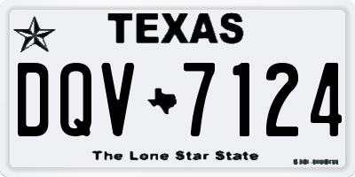 TX license plate DQV7124