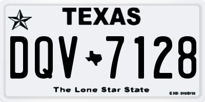 TX license plate DQV7128