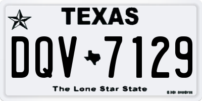 TX license plate DQV7129