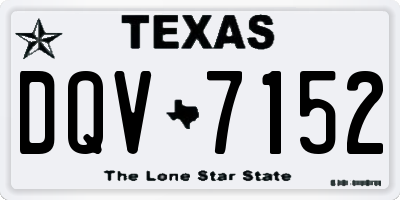 TX license plate DQV7152