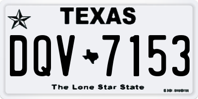 TX license plate DQV7153