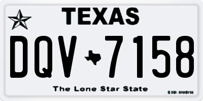 TX license plate DQV7158