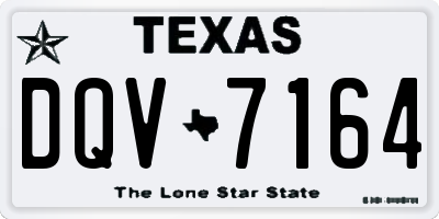 TX license plate DQV7164