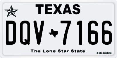 TX license plate DQV7166