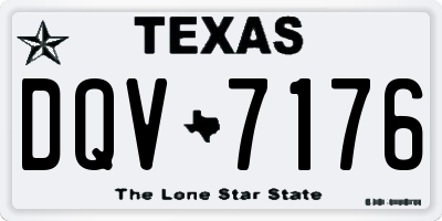 TX license plate DQV7176