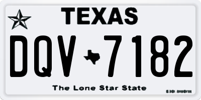TX license plate DQV7182