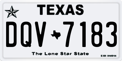 TX license plate DQV7183