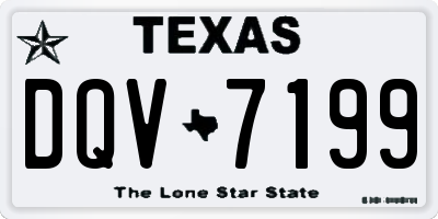 TX license plate DQV7199