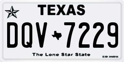 TX license plate DQV7229