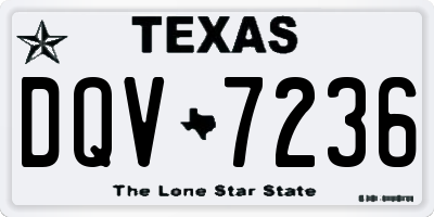 TX license plate DQV7236