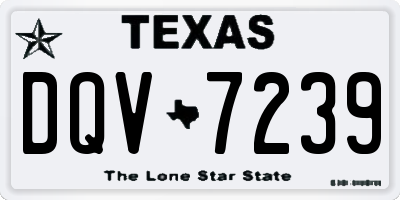 TX license plate DQV7239