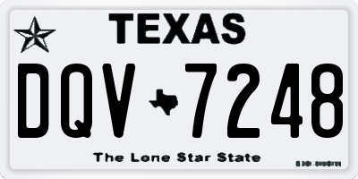 TX license plate DQV7248
