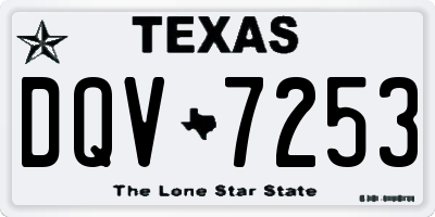 TX license plate DQV7253